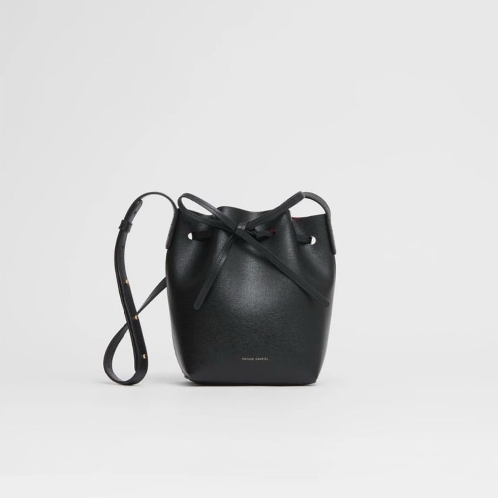 Mansur Gavriel Black Crossbody Bag with Sleek Design